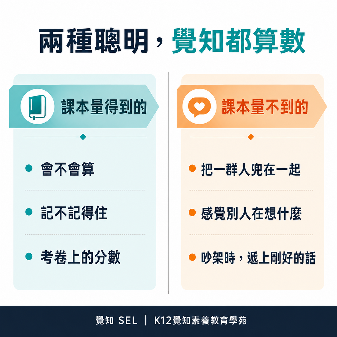 兩種聰明，覺知都算數——課本量得到的與量不到的，都值得被認出來