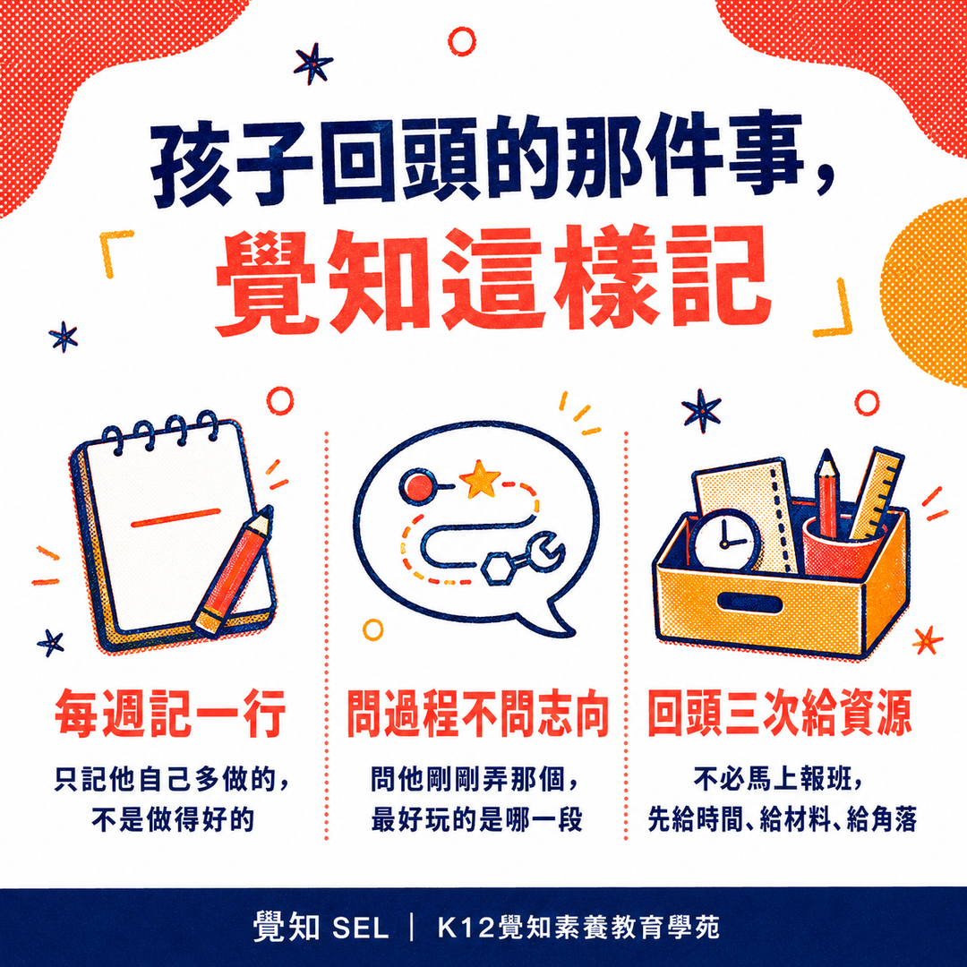 孩子回頭的那件事，覺知這樣記