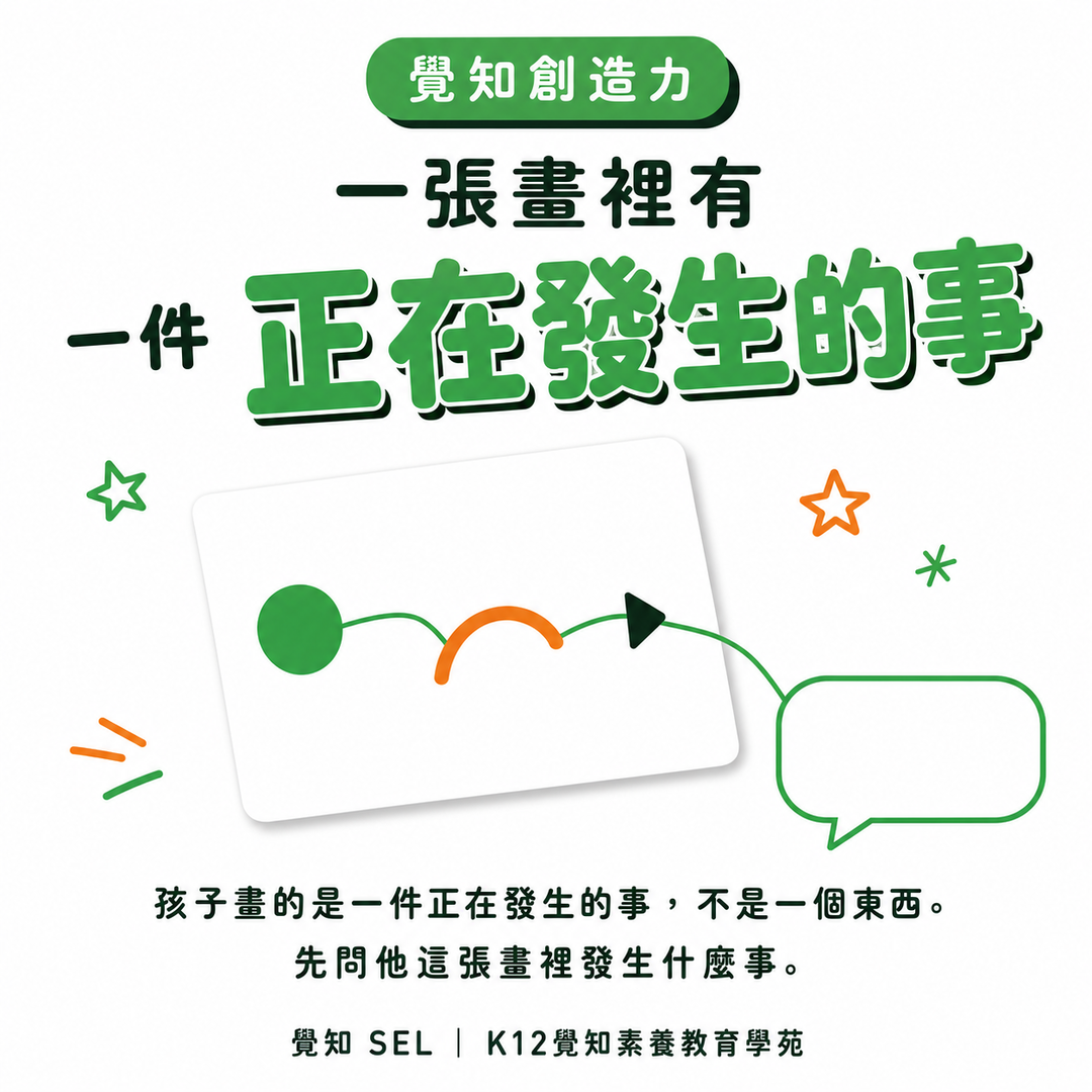 覺知創造力：一張畫裡有一件正在發生的事